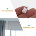 thumbnail image 2 of 100pcs Silent Curtain Wheels Plastic Curtain Track Rollers Curtain Track Carrier, 2 of 8