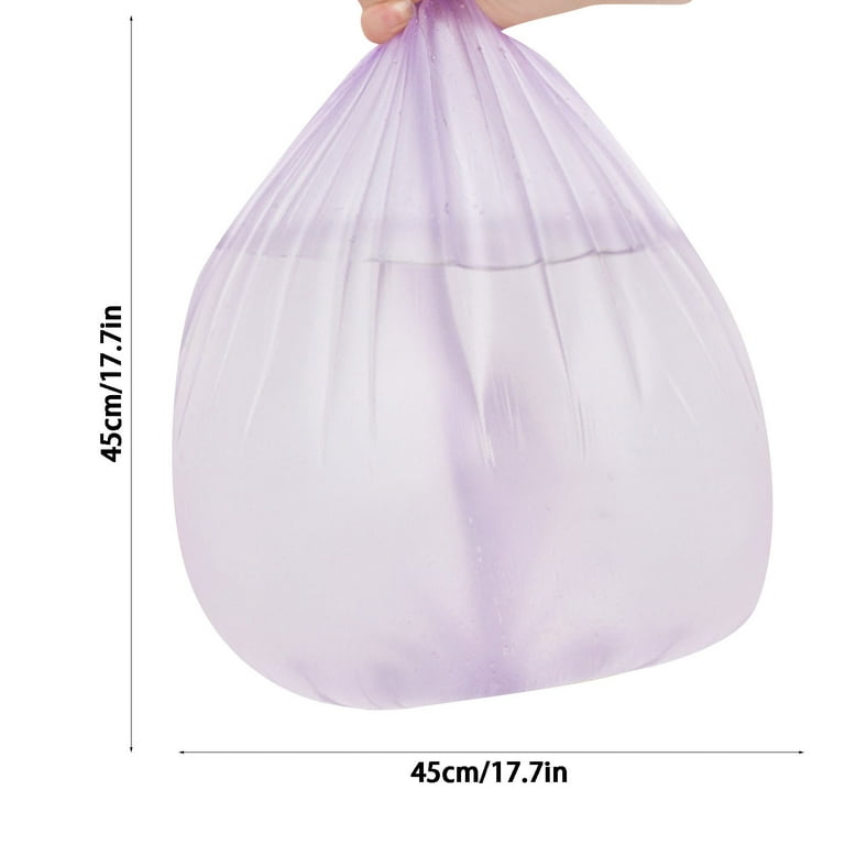 Charmount Drawstring 4 Gallon Trash Bags, Small Trash Bags, 60 Count (15 Liter)(Grey Drawstring, Unscented Trash Can Liner, Size: 60pcs 4 Gallon Trash