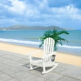 thumbnail image 2 of SAFAVIEH Outdoor Collection Brizio Adirondack Rocking Chair White, 2 of 7