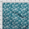 thumbnail image 3 of oneOone Cotton Poplin Teal Blue Fabric Tropical Tree Quilting Supplies Print Sewing Fabric By The Yard 56 Inch Wide, 3 of 4