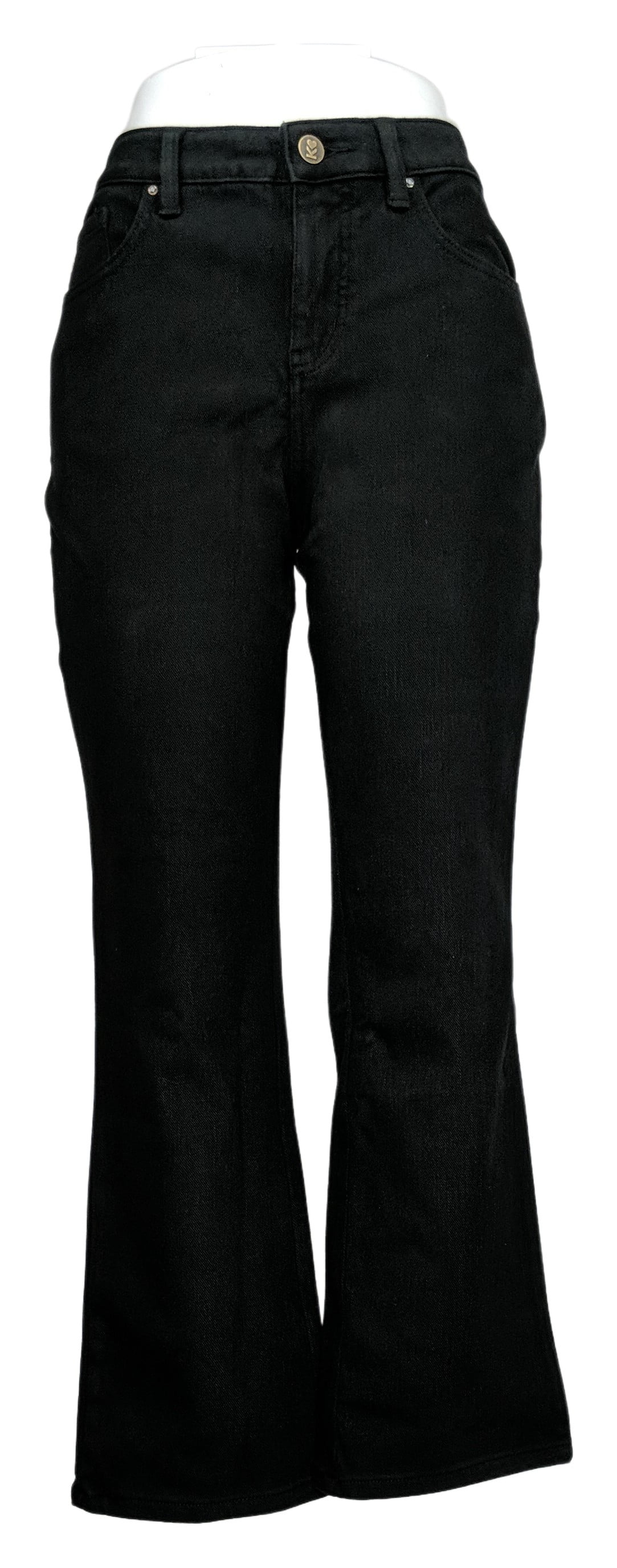 Belle by Kim Gravel Women's Petite Jeans 8P Flexibelle 5Pkt Boot Black