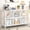 White, variant on FOLUBAN 6 Cube Storage Organizer with Shelf,  Horizontal Bookshelf, Low Cubby Bookcase for Living Room Bedroom, 47 Inch Oak
