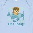 thumbnail image 3 of Inktastic 1st Birthday Airplane Teddy Bear I'm One Today Baby Romper Coveralls, 3 of 4