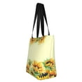 thumbnail image 2 of Kll Tote Bag For Women Sunflowers On A Yellow Background Print Shopping Grocery Reusable Bags For Office School Shopping Travel, 2 of 7
