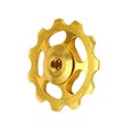 thumbnail image 2 of relayinert 2 Pcs 11T Roulement de Vélo Ultraléger en Alliage d'Aluminium Pignon Roue Guide de Dérailleur Arrière Roue Volant d'Inertie Accessoires Or, 2 of 6