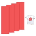 thumbnail image 1 of Uxcell 4 Hojas Vinilo Puff 3D Transferencia de Calor 12x3.4 Pulgadas Rosa Naranja para camisetas y proyectos de tela DIY, 1 of 7