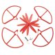 thumbnail image 2 of 4 piezas de hélices de + anillos protectores para H501S RC Quadcopter rojo perfke Piezas del cuadricóptero Hubsan H501S, 2 of 9