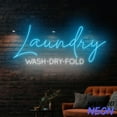thumbnail image 4 of Handmadetneonsign Laundry Neon Sign, Laundry Wash Dry Fold Led Sign, Laundry Service Neon Light 94554, 4 of 5