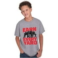 thumbnail image 5 of Football Athlete Earn Every Yard Boys Kids T Shirt Tees Tops Teen Brisco Brands XS, 5 of 6