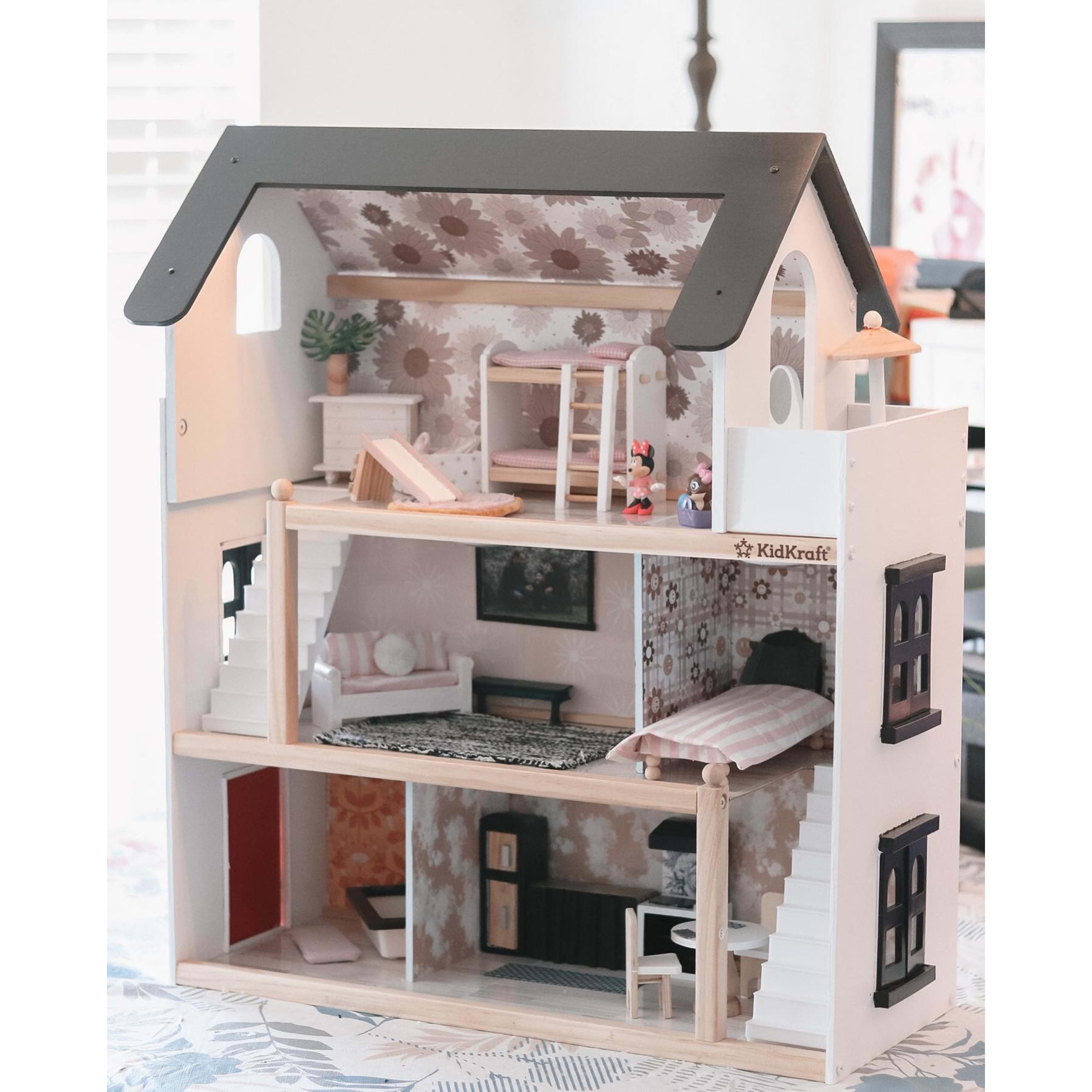 Kidkraft chelsea dollhouse clearance with furniture