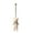 white 1, variant on Vintage Danish Metal Christmas Decorations Hanging Elves for Indoor/Outdoor Holiday Parties