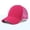 Hot Pink, variant on Men's Summer Mesh Back Baseball Cap - Solid Color Sun Protection Hat, Breathable Polyester for Outdoor Activities
