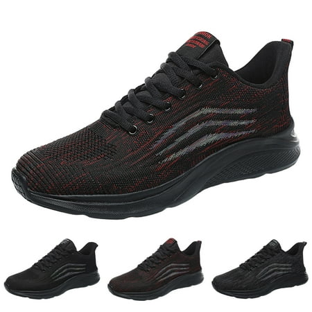 

Vedolay Men s Platform Sneakers Men s Walking Shoes Lightweight Slip on Breathable Mesh Comfortable Sneakers Black 8.5