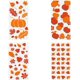 thumbnail image 2 of 100 bolsas de celofán para aperitivos de Acción de Gracias, fiesta de cosecha de otoño, embalaje de galletas, patrón de hoja de arce de calabaza transparente, suministros de dulces, nudos dorados, na JAMW Sencillez, 2 of 5