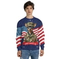 thumbnail image 4 of Happy Father's Day Honoring Veterans Miniature Pinscher in Army Uniform All Over Print 3D Sweatshirt Unisex Merch Mini Pin Dog Lover - 13007, 4 of 6