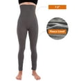thumbnail image 4 of 2-Pack Plus Size High Waist Tummy Control Full Length Legging Compression Top Pants Fleece Lined XL 2XL, 4 of 4