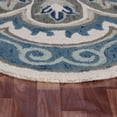 thumbnail image 4 of Ox Bay Elena 6' Round Blue/Gray Floral Medallion Indoor Area Rug, 4 of 8