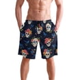 thumbnail image 4 of joogoo Men's Swim Trunks Skulls Roses Beach Shorts with Pockets 2XL, 4 of 6