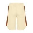 thumbnail image 3 of CaComMARK PI Shorts for Men Waffle Athletic Running Shorts Fashion Casual Drawstring Elastic Printing Design with Pockets Shorts Khaki 12(3XL), 3 of 5