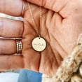 thumbnail image 5 of BLOPQ Be Still Necklace Inspirational Disc Pendants 15mm Round Charms Women Necklaces-Gold Color, 5 of 6