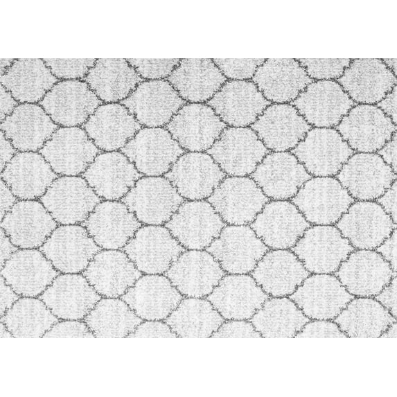 Ahgly Company Indoor Rectangle Abstract Gray Contemporary Area Rugs, 4' x 6'