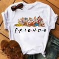 thumbnail image 2 of Camiseta Kawaii de Disney con dibujos animados de princesas Blancanieves para mujer, Camisetas estampadas de los siete enanitos, camisetas Unisex, camisetas para mujer, 2 of 5