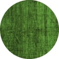 thumbnail image 1 of Ahgly Company Indoor Round Abstract Green Modern Area Rugs, 3' Round, 1 of 4