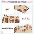 thumbnail image 3 of FORMRS Long Sleeve Top and Pants Pajama Set for Niños 2-Piece Sleepwear, Sizes 18M-8Y, Brown Cakes, 3 of 6