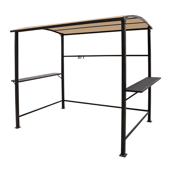 Garden Winds Custom Fit Replacement Canopy Top Cover Compatible with The Cobana 8' x 4.6' Grill Gazebo - Upgraded Performance RIPLOCK 350 Fabric