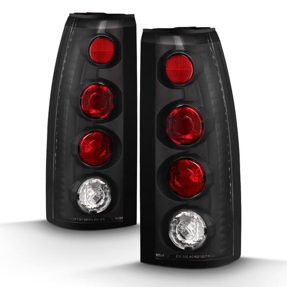 88-98 C10 C/K 1500/2500 Suburban Tahoe Sierra Blazer Jimmy Black Tail Lights Set