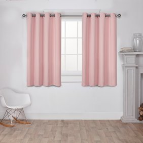 Mkhert Rose Gold Glitter Window Curtain Kitchen Curtains Window