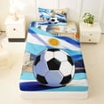 thumbnail image 3 of Erosebridal Ball Games Kids Twin Sheet Sets,Soccer Sport Bedding For Football Lover 3pcs, 3 of 6