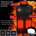 thumbnail image 5 of Unisex Heated Vest - 3 Heating Levels 8 Carbon Fiber Zones, Lightweight USB Rechargeable Winter Thermal Vest (Battery Not Included), 5 of 8