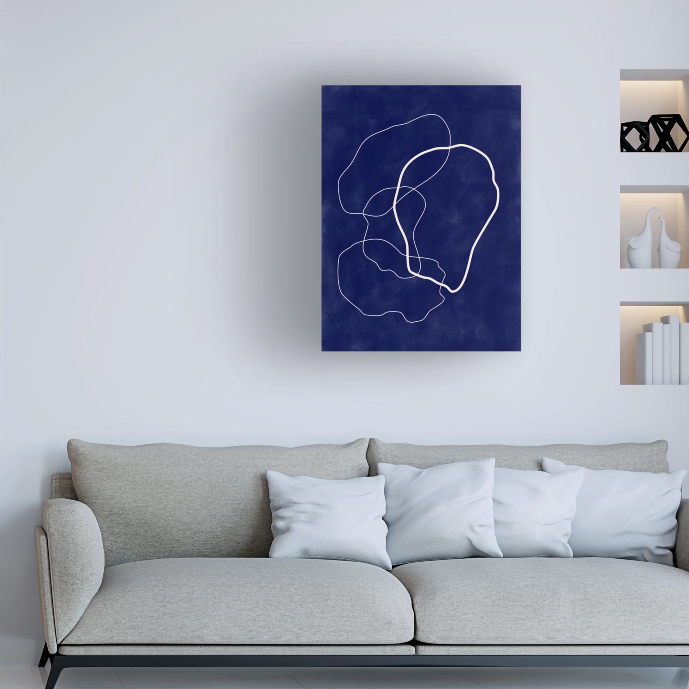 Trademark Fine Art Elena Ristova  Indigo3 Canvas Wall Art