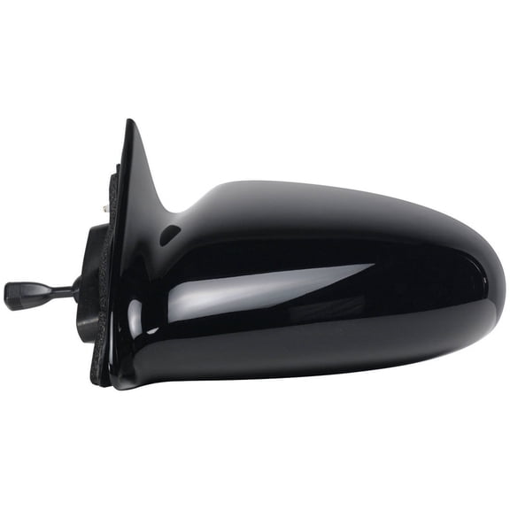 62694G - Fit System Driver Side Mirror For 93-97 Geo Prizm, Black, Non-Foldaway, Manual Remote