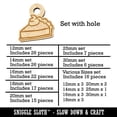 thumbnail image 2 of Slice of Pumpkin Pie Wood Mini Charms Shapes DIY Craft Jewelry - With Hole - 18mm (17pcs), 2 of 7