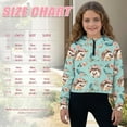 thumbnail image 7 of Xoenoiee Hedgehog Rose Flower Print Half Zip Hoodies for Girls Teen Loose Fall Fleece Pullover Tops Long Sleeve Cute Sweatshirts with Pocket Quarter Zip Clothes, Size 13-14 Years, 7 of 7