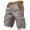 BP42_Light Gray, variant on Summer Cargo Shorts for Men Casual Mid Waist Baggy Vacation Shorts with Flap Pockets (No Belt) Mint Green XL