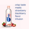 Flavored Drinking Water Strawberry Blackberry Vapor Distilled Water, Natural Flavors, Zero