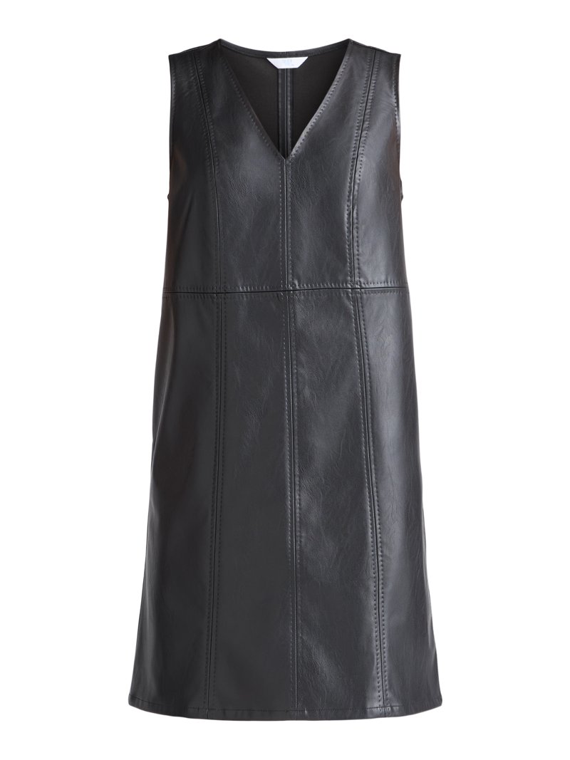 Time and Tru Women's Faux Leather Mini Shift Dress, XS-XXXL - Walmart.com