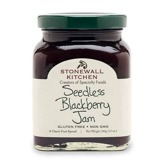Stonewall Kitchen Jam Seedless Blackberry - 12 oz Pack of 4