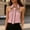 Pink, variant on Womens Yellow Blouse | Halter Neck with Tie Detail | Preppy Sleeveless Work Top | Contrast Piping, Wrinkle Resistant & Stretch for Office & Summer Casual,Size M