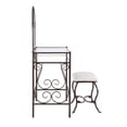 thumbnail image 4 of Eve Metal Vanity Set With Glass Top, 4 of 9