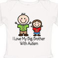 thumbnail image 4 of Inktastic I Love My Brother With Autism Girls Long Sleeve Baby Bodysuit, 4 of 5