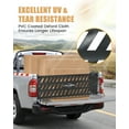 thumbnail image 3 of Lucky Straps Easy-to-Use Heavy Duty Black Tailgate Net for Full Size Truck 60 x 18 inch, 4 Carabiner Hooks, 3 of 6