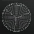 thumbnail image 2 of Coofit Boussole Ronde Transparente pour Dessiner des Cercles Tour de Travail, 2 of 10