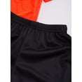 thumbnail image 6 of inlzdz Kids Boys Quick Dry Soccer Jersey Short Sleeve Shirt and Shorts Set Football Active Outfit Set Orange 110, 6 of 7