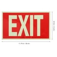 thumbnail image 2 of DEEPCRAFF Self Adhesive Glow in The Dark Exit Sign with High Visibility for Emergency Use, 2 of 8