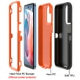 thumbnail image 7 of TASHHAR Moto G Play 2024 Case Military Grade Heavy Duty Protection 3 in 1 Shockproof Armor Rugged Durable Detachable for Motorola G Play 2024 Phone - Black+Orange, 7 of 7