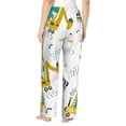 thumbnail image 3 of Kll Womens Dinosaur On Excavator Print Pajama Pants Soft Pajama Bottoms For Women Cozy Lounge Pants, 3 of 9